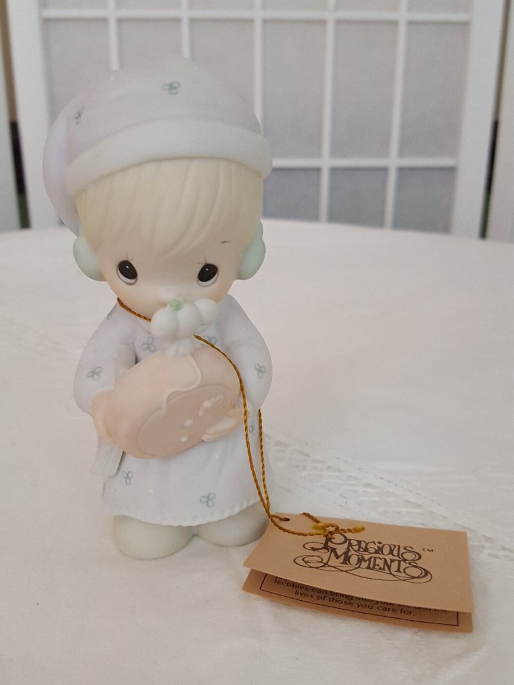 Vintage Precious Moments 1988 Time to Wish You a Merry Christmas 115339 Enesco